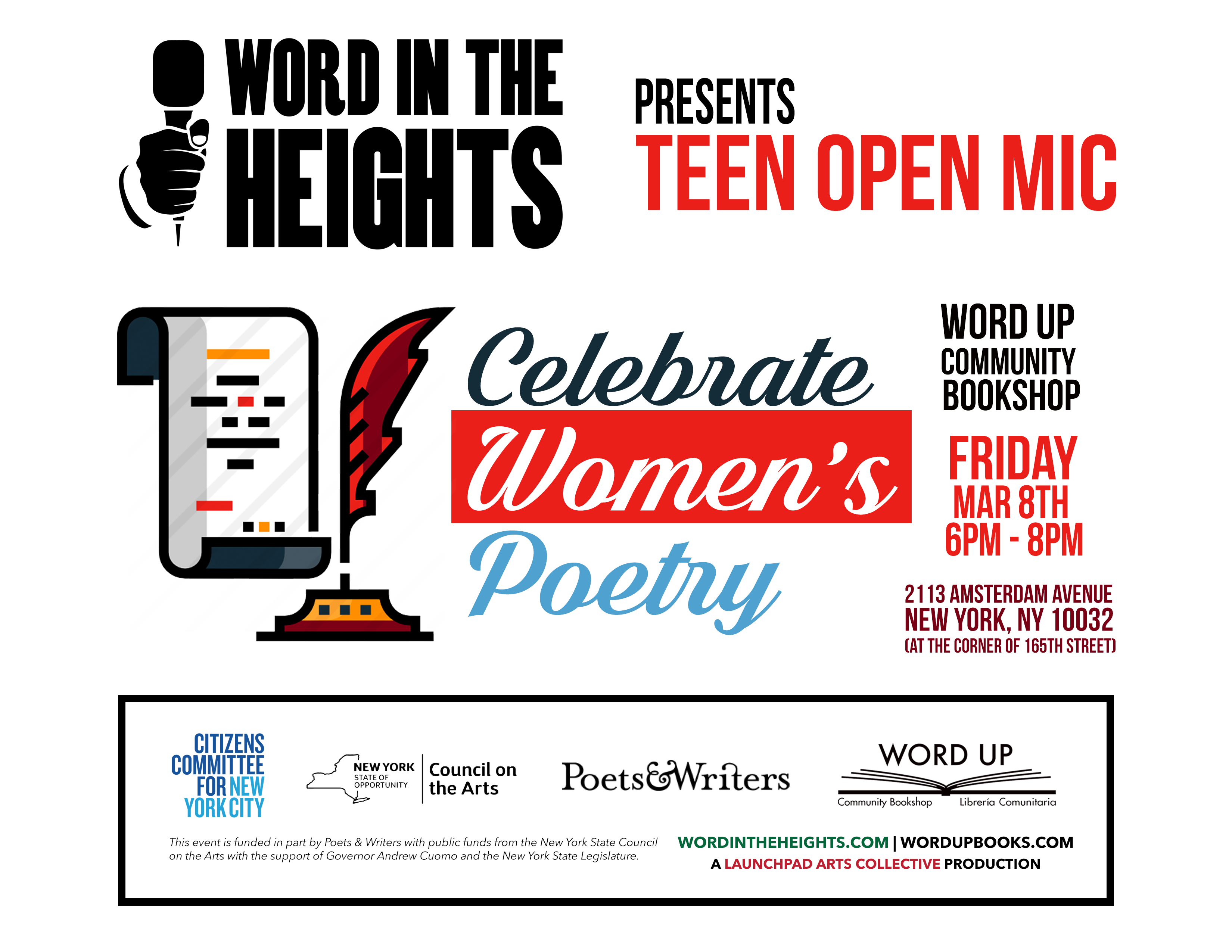 Word In The Heights - March 8th, 2019